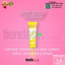 LUBRICANTE CON SABOR PLATANO HOT KISS CREAM 